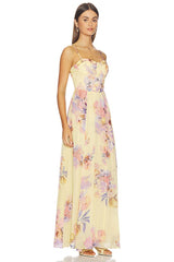Corseted Long Dress