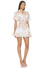 Short Dress With Buckle Belt