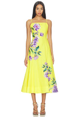 Paneled Midi Dress