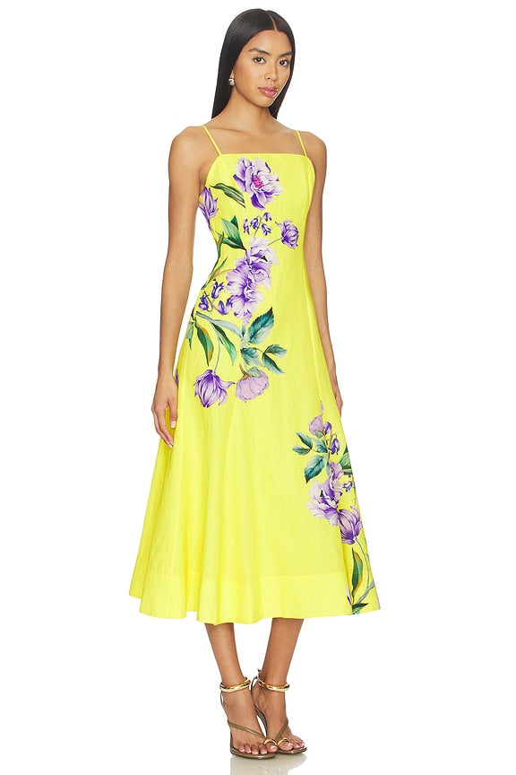 Paneled Midi Dress
