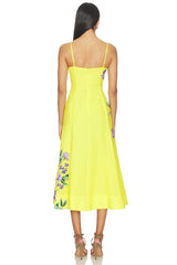 Paneled Midi Dress