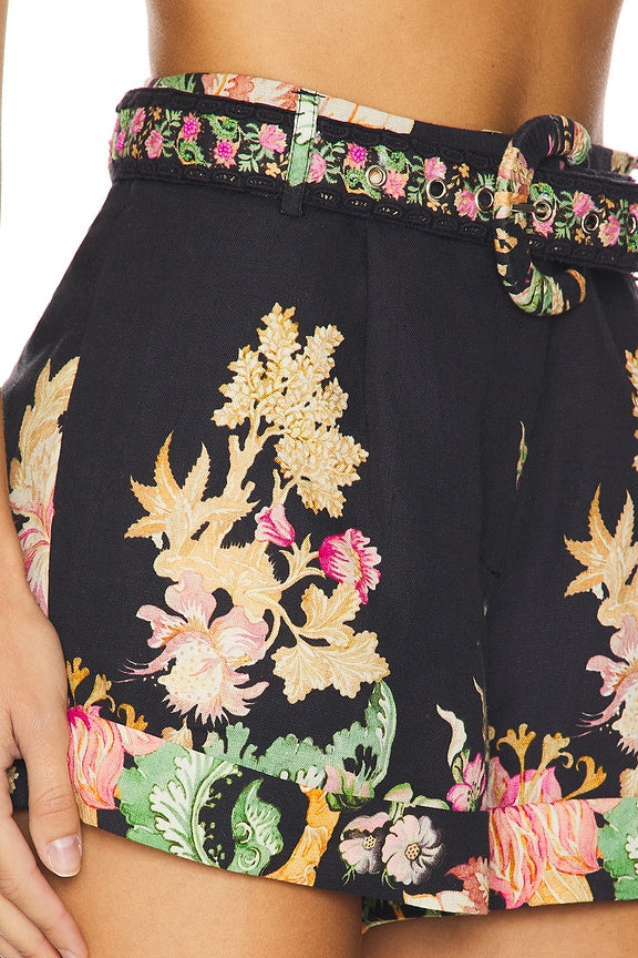 Shorts With Buckle Belt
