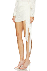 Fringed Mini Skirt