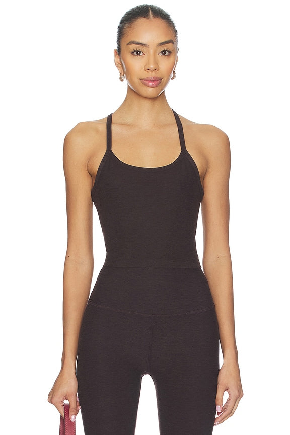 Spacedye Slim Racerback Cropped Tank Top