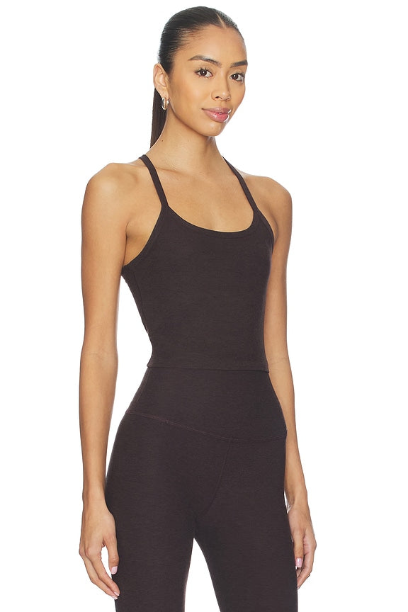 Spacedye Slim Racerback Cropped Tank Top