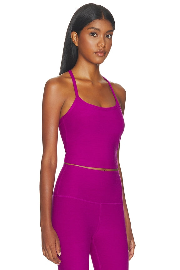 Spacedye Slim Racerback Cropped Tank Top