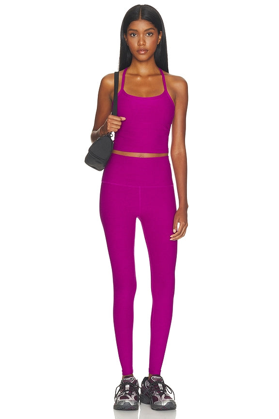 Spacedye Slim Racerback Cropped Tank Top
