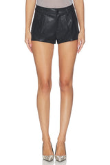 Faux Leather Shorts