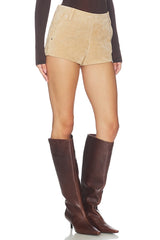 Suede Shorts