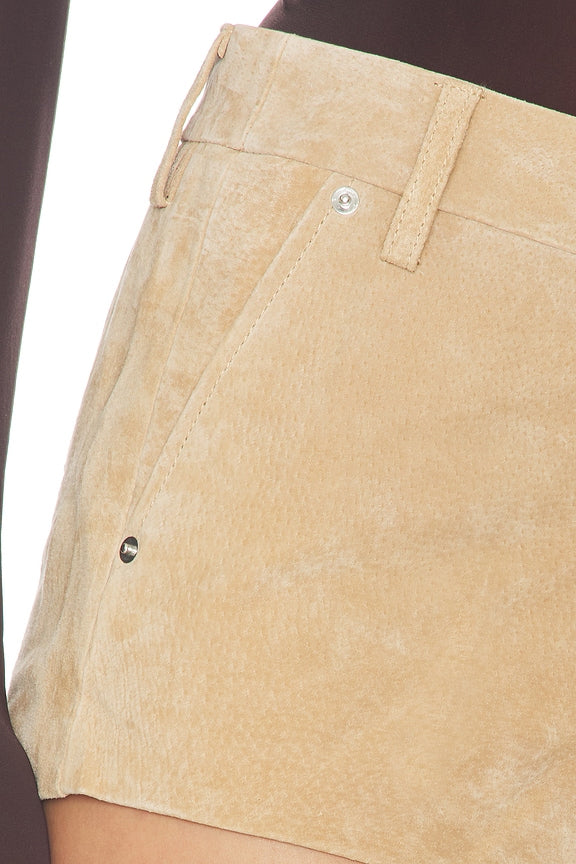 Suede Shorts