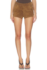 Suede Shorts