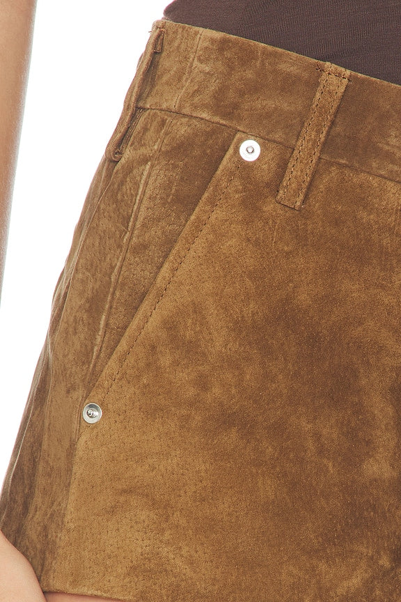 Suede Shorts