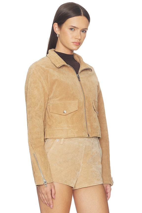Suede Moto Jacket