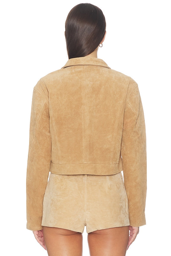 Suede Moto Jacket