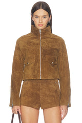 Suede Moto Jacket