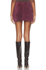 Suede Skirt