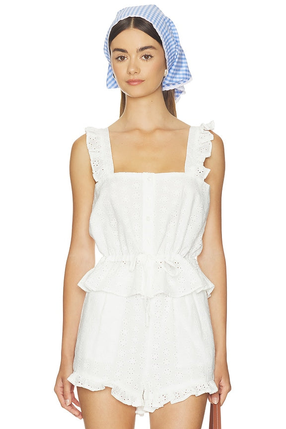 Eyelet Tank Top