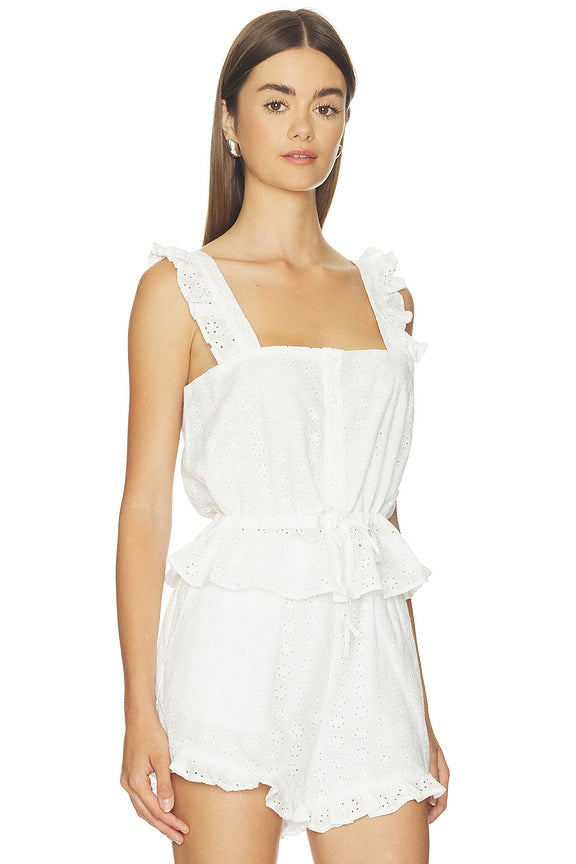 Eyelet Tank Top