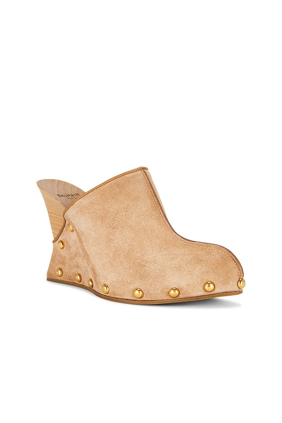 Suede Wedge Clog