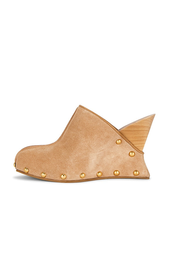 Suede Wedge Clog