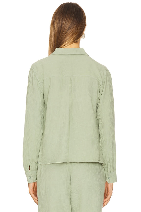 Cropped Button Up Shirt