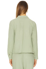 Cropped Button Up Shirt