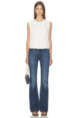 Sleeveless Bubble Hem Tee