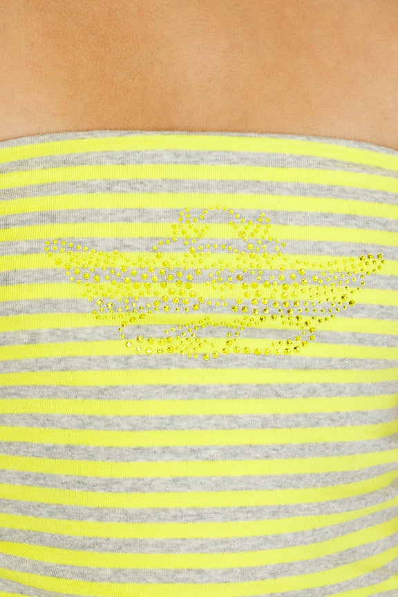 Striped Candyqueen Tube Top