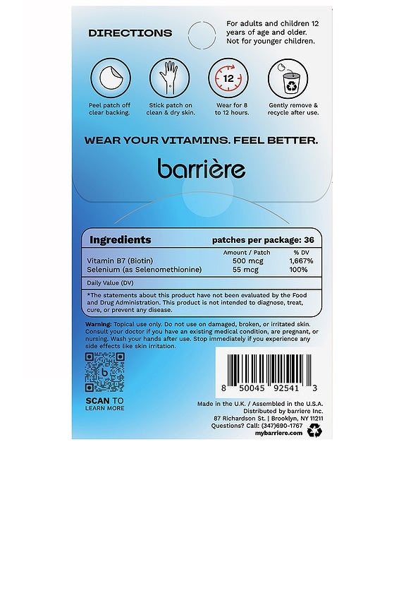 Call Of Beauty Biotin Patch 36 Pack