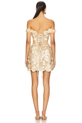 Jasmine Maraya Off The Shoulder Mini Dress