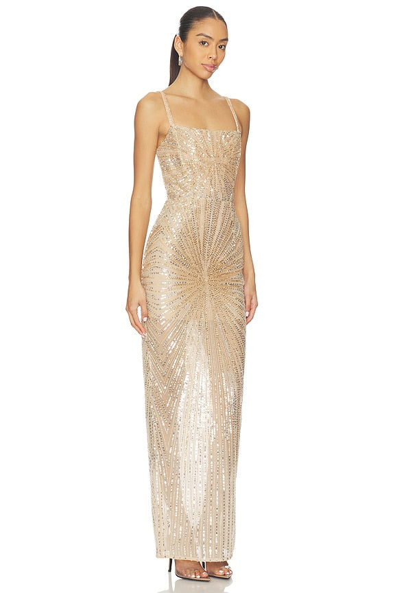 Dahlia Maxi Dress With Straps
