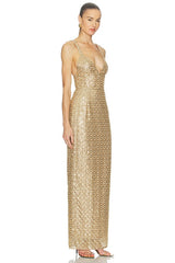 Allegra Sequin Maxi Dress
