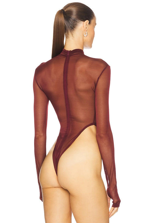 Gaia Mesh Long Sleeve Bodysuit