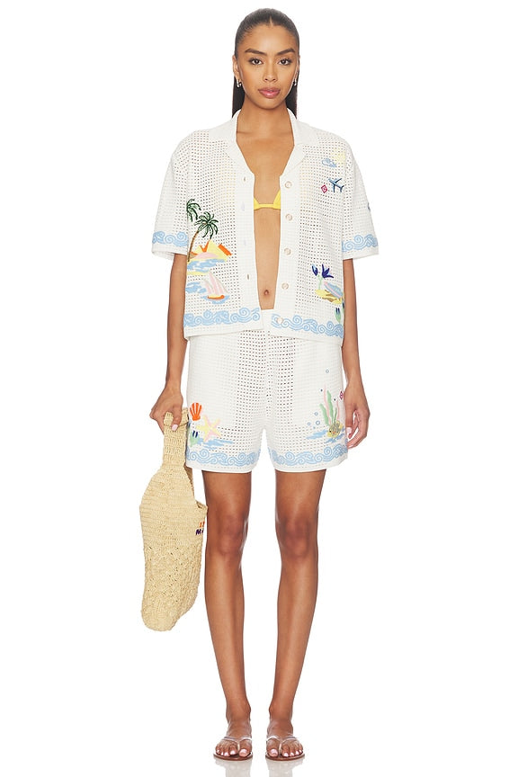 Oasis Crochet Beach Shorts