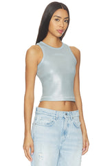 Ribbed Plated Tank Top