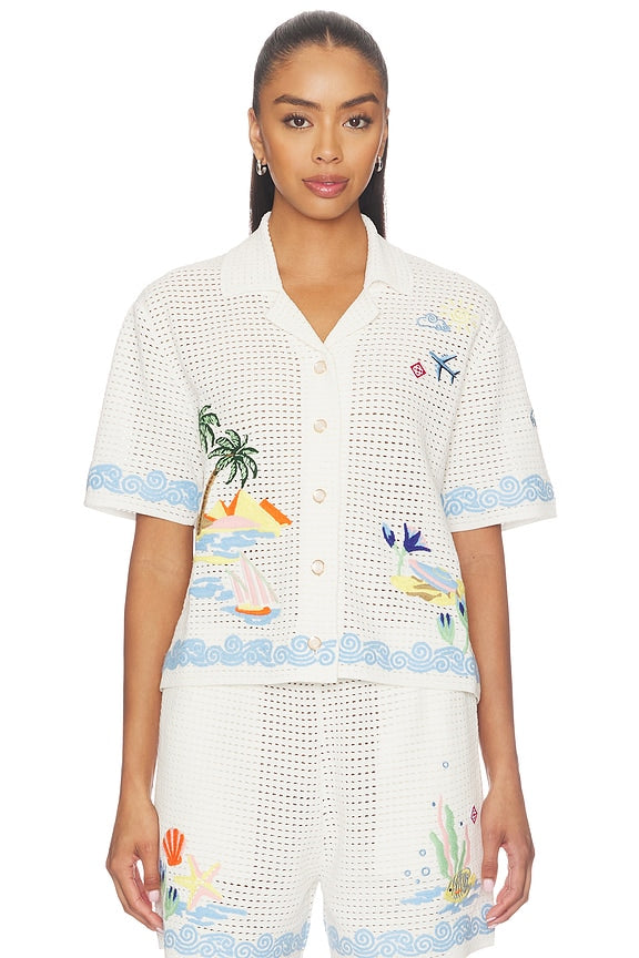 Oasis Crochet Beach Shirt