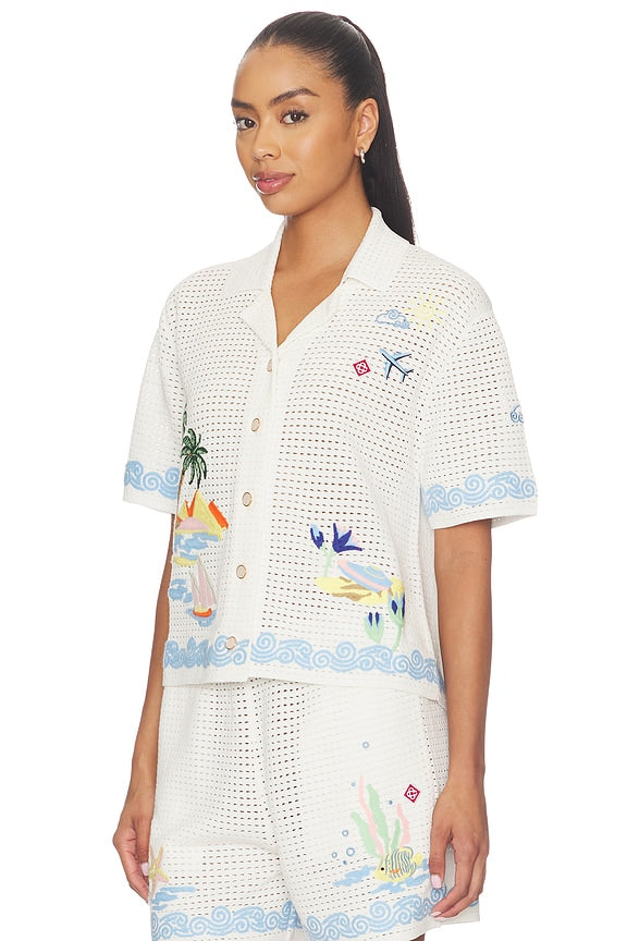 Oasis Crochet Beach Shirt
