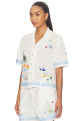 Oasis Crochet Beach Shirt