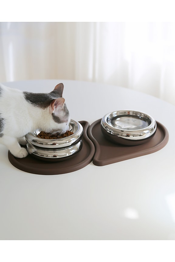 Drop Pet Food Bowl Mats Set Of 2
