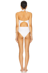 Diamond Orchid Cut Out One Piece Swimsuit