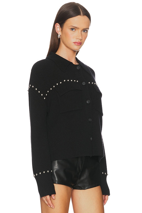 Jay Studded Sweater Jacket