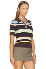 Marlon Pique Stripe Polo