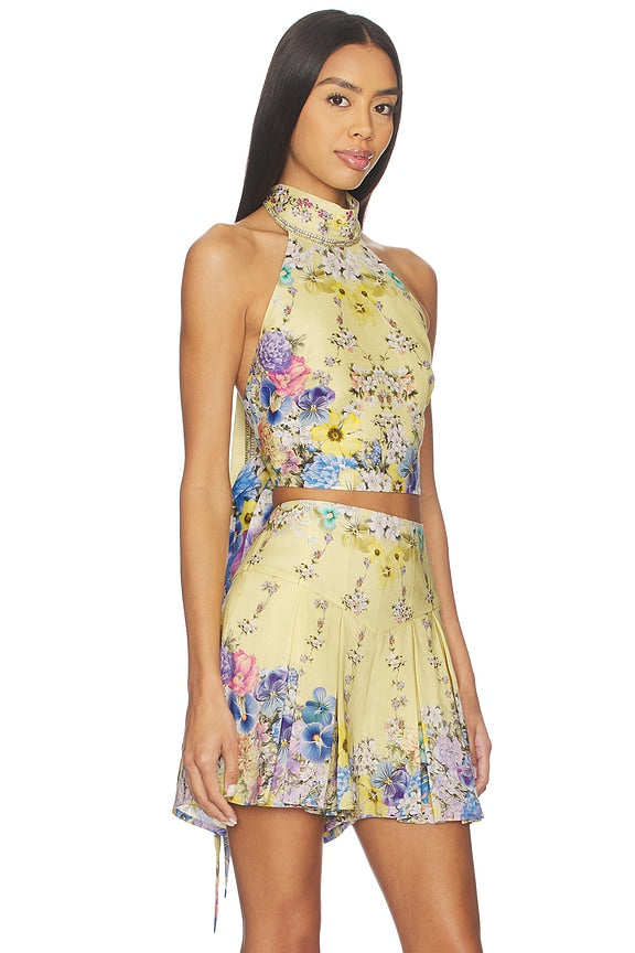 Halter Tie Back Top