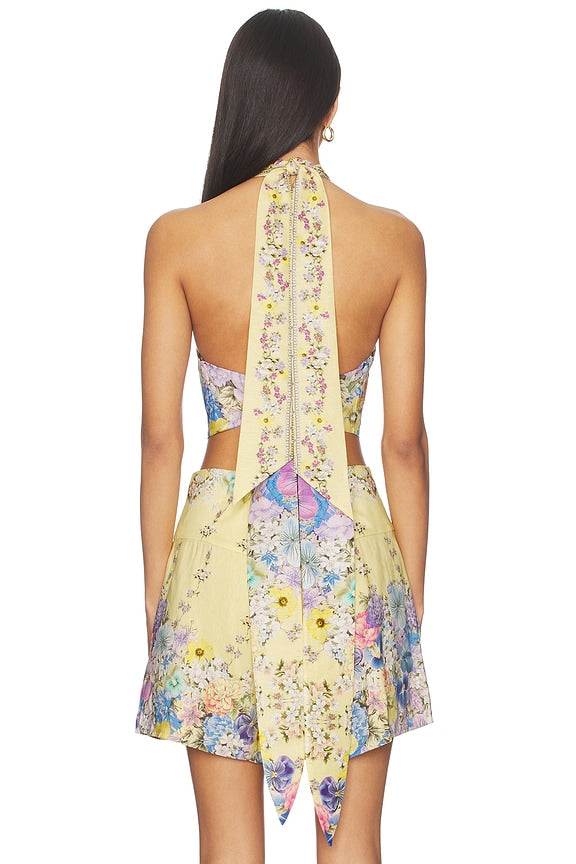 Halter Tie Back Top