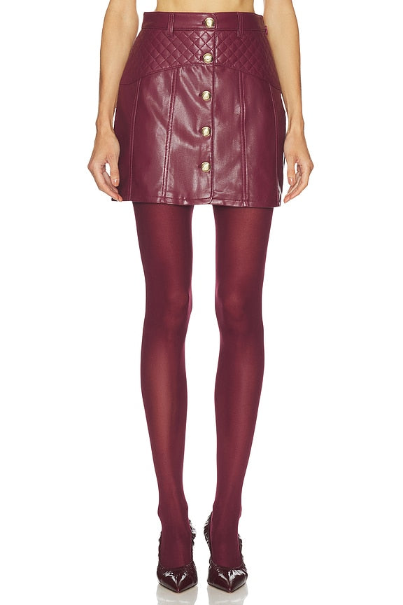 Faux Leather Claudia Skirt