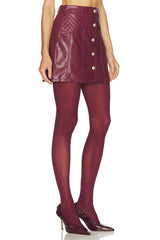 Faux Leather Claudia Skirt
