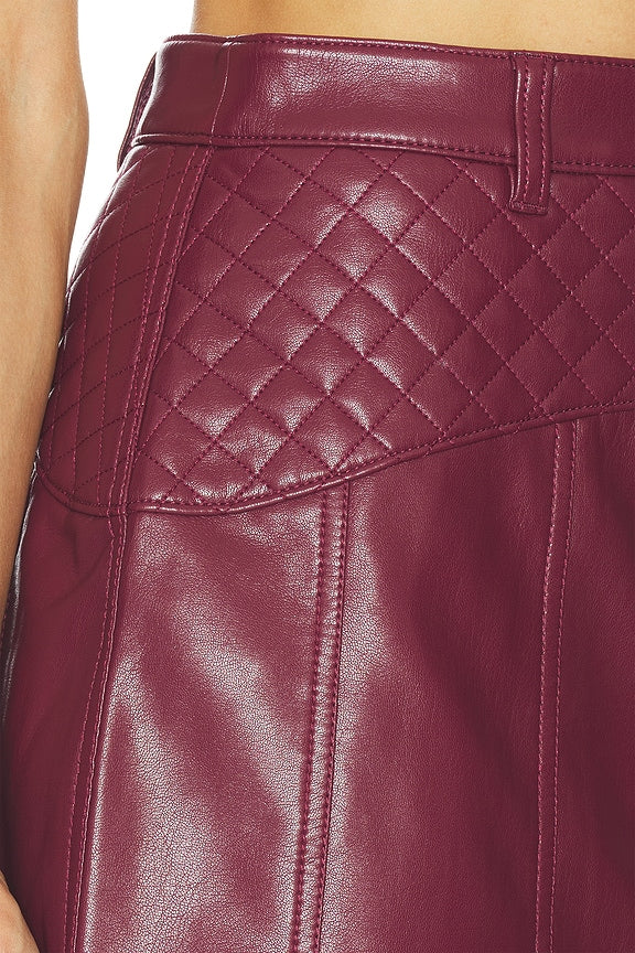 Faux Leather Claudia Skirt