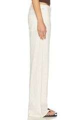Nora Linen Trouser Leg Pants