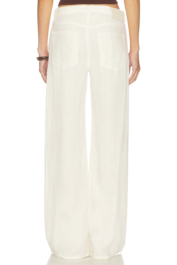 Nora Linen Trouser Leg Pants