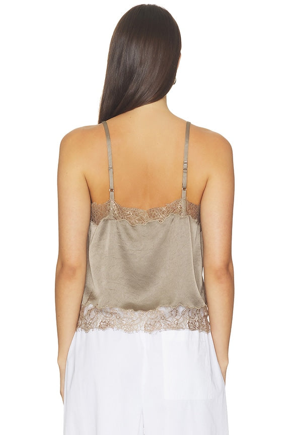 Lace Trimmed Cami Top